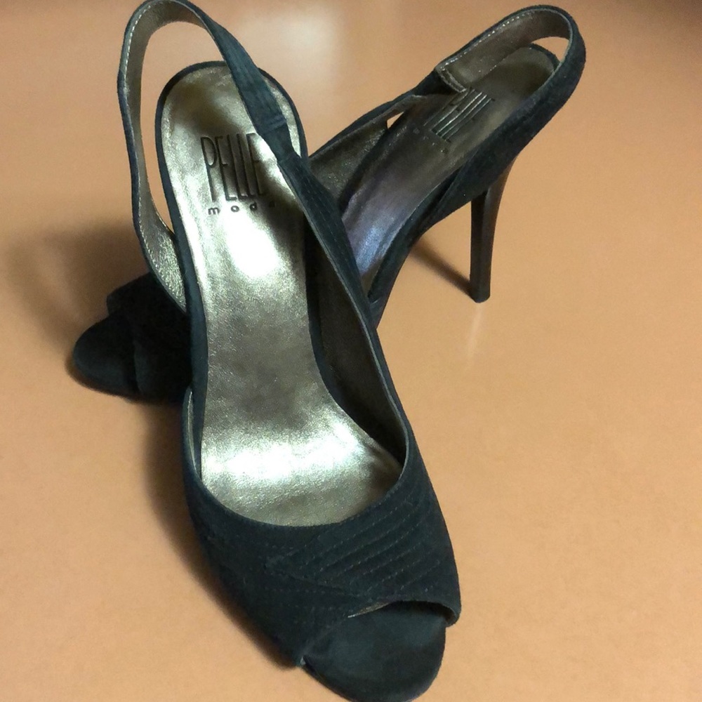 Pelle Moda slingback peep toe heels